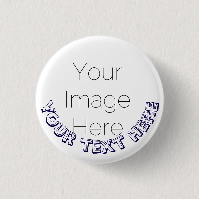 Botón de Foto Personalizado con Pin – Insignia de  (Anverso)
