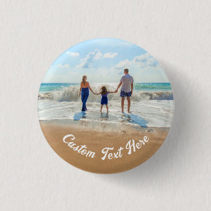 Botón de foto personalizado con texto Diseño propi