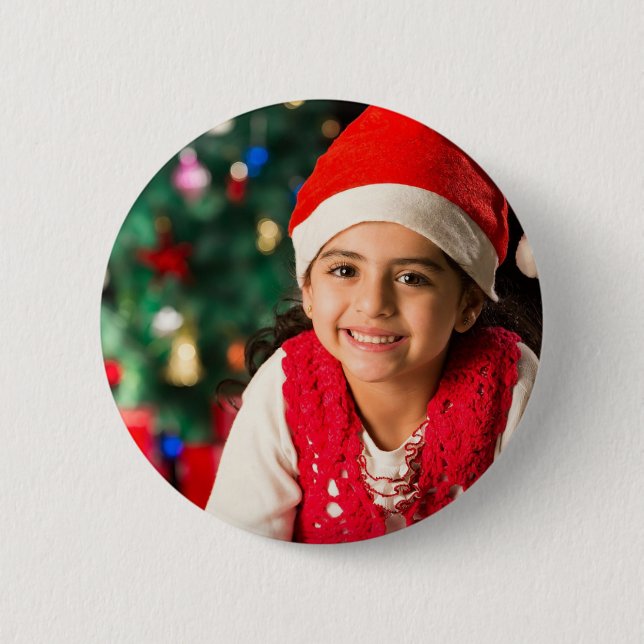 BOTÓN DE FOTO PERSONALIZADO DE NAVIDAD (Anverso)