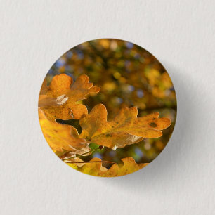 Botón de fugas de roble otoñal / Badge