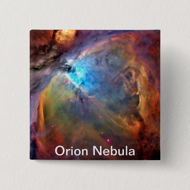 Botón de galaxia del espacio nebuloso de Orion (Anverso)
