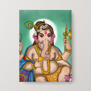 Botón de Ganesha Niño