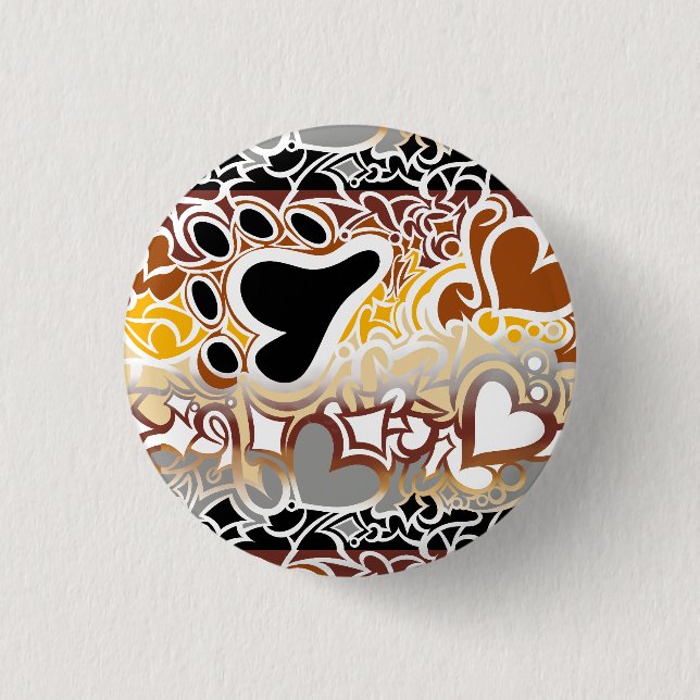 Botón de garabato de Orgullo de Oso (Anverso)