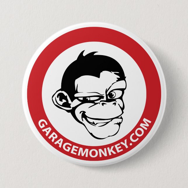 Botón de GarageMonkey (Anverso)