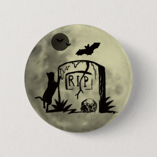 Botón de gato negro de reproducción