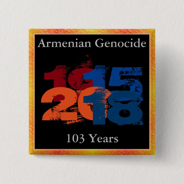 Botón de genocidio armenio (Anverso)