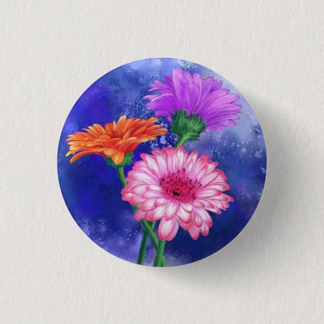 Botón de Gerbera Daisies (Anverso)