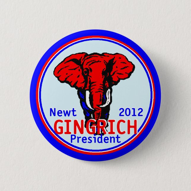 Botón de Gingrich 2012 (Anverso)