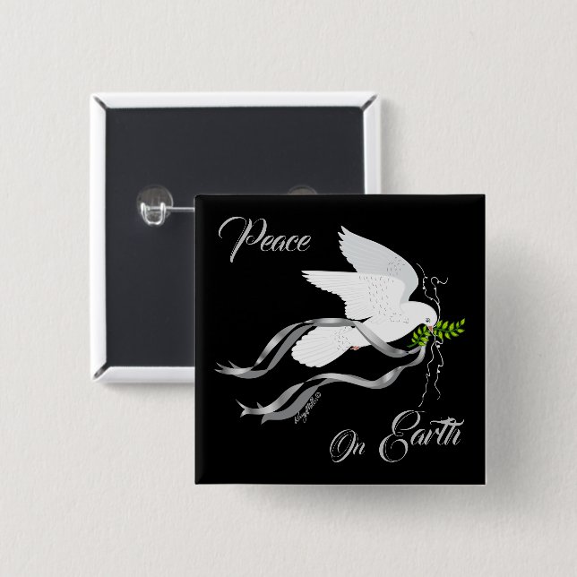 Botón de giro blanco (Anverso y reverso)