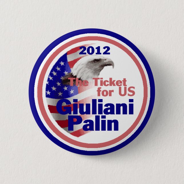 Botón de Giuliani Palin 2012 (Anverso)