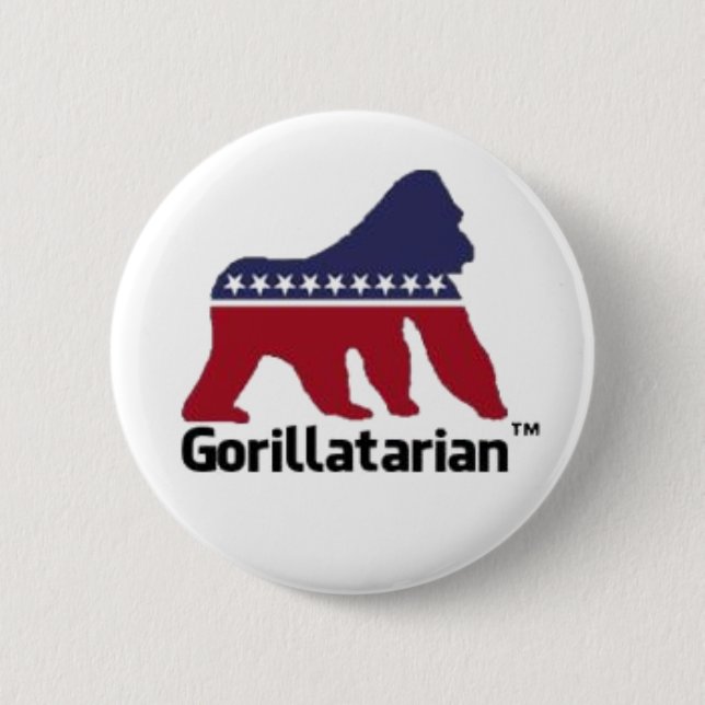 Botón de Gorillatarian (Anverso)