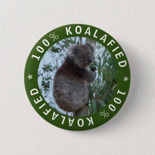 Botón de gracia de corte calificado de Koala Koala