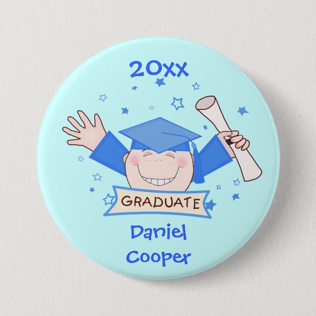 botón de graduación de jardín de infancia de perso (Anverso)