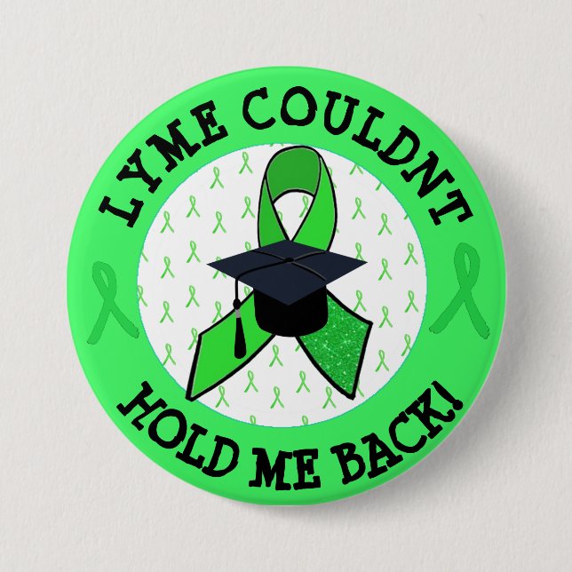 Botón de graduación orgulloso de Lyme (Anverso)