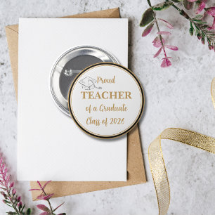 Botón de graduación – ORGULLOSO PROFESOR de Gradua