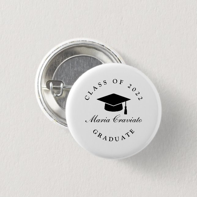 Botón de Graduación Personalizado (Anverso y reverso)