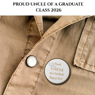Botón de graduación - Tío ORGULLOSO del graduado 2