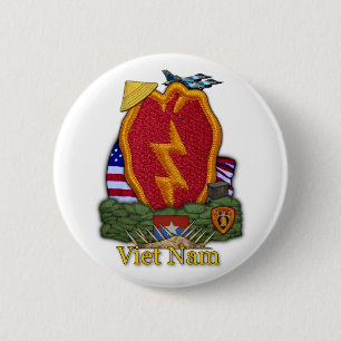 Botón de guerra Vietnam, división de infantería