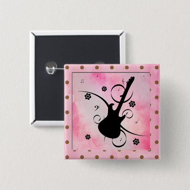 Botón de guitarra (Anverso y reverso)