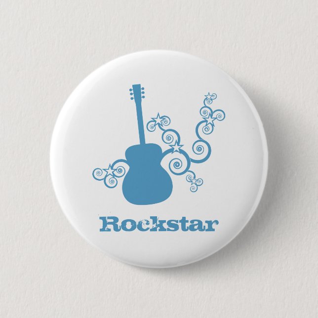 Botón de guitarra Rockstar, LightTurquoise2 (Anverso)