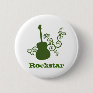 Botón de guitarra Rockstar, Verde