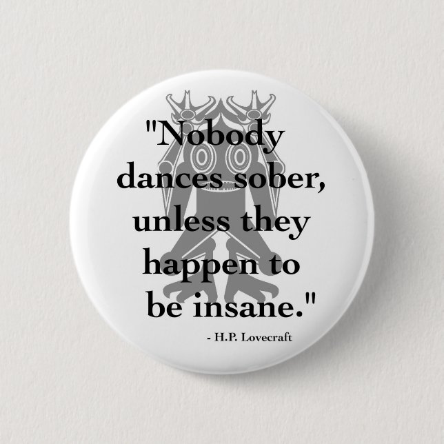 Botón de H.P. Lovecraft Quote (Anverso)