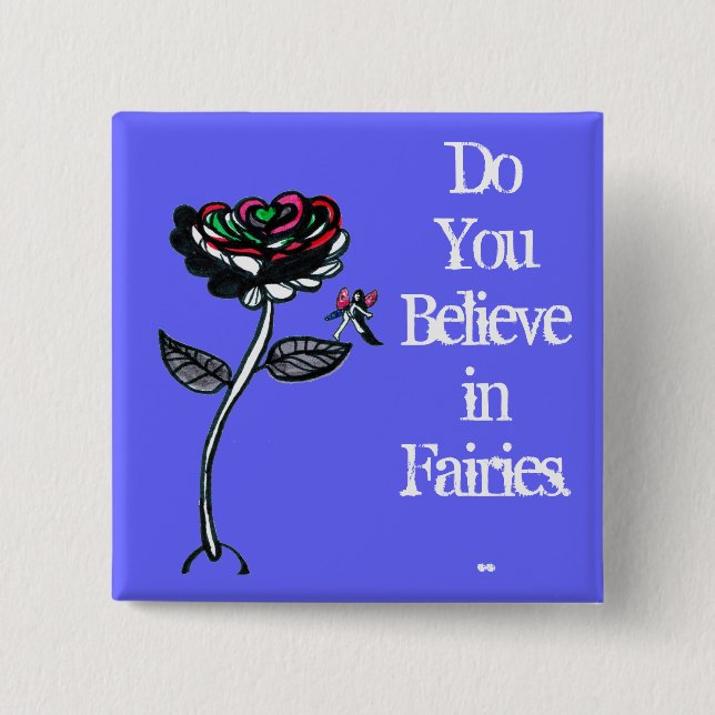 botón de hadas de flores (Anverso)