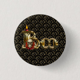 Botón de Halloween Candle Boo
