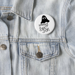 Botón de Halloween de fantasma lindo de temporada