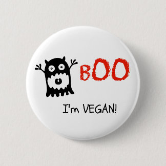 Botón de Halloween del vegano