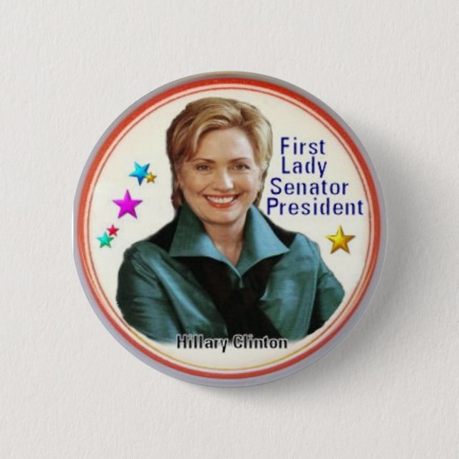 Botón de Hillary Clinton (Anverso)