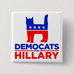 Botón de Hillary Clinton 2016 "DEMOCATS para