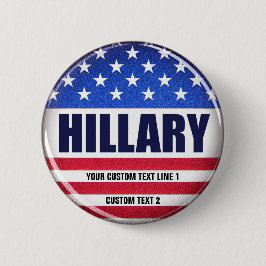 Botón de Hillary del voto