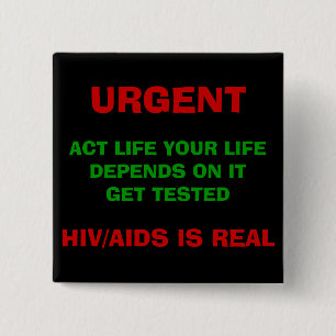 Botón de HIV/AIDS AWAREESS - modificado para
