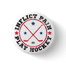 Botón de hockey de juego de dolor