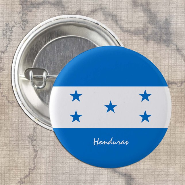 Botón de Honduras, moda patriótica de Bandera de H (Subido por el creador)