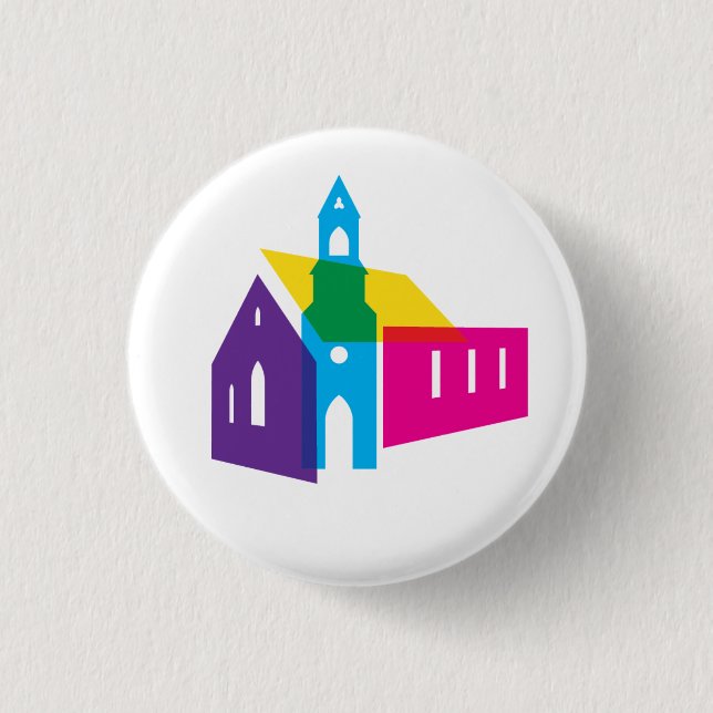 Botón de Iglesia Arcoíris (Anverso)