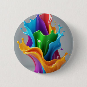 Botón de ilustración abstracta multicolor