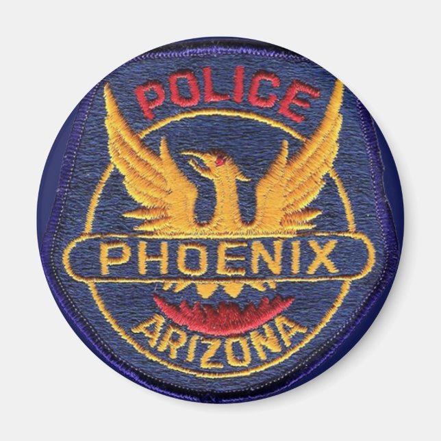 Botón de imán de la policía de Phoenix (Frente)