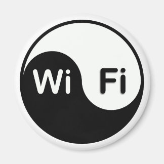 botón de imán wi-fi Yin Yang