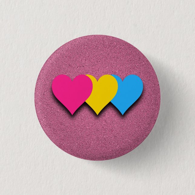 botón de indicador de pansexualidad (Anverso)