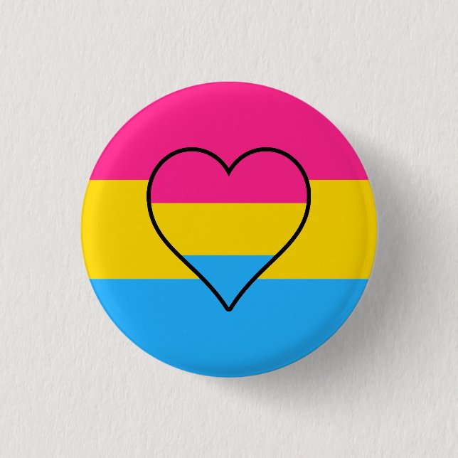 botón de indicador de pansexualidad (Anverso)