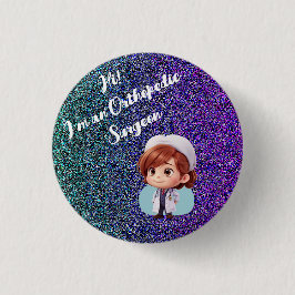 botón de insignia de cirujano ortopédico suave