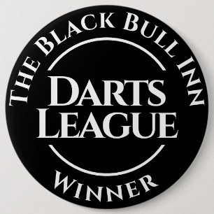 Botón de insignia de ganador de la liga de dardos
