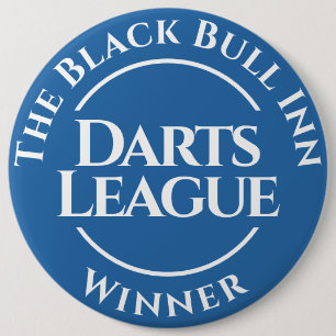 Botón de insignia de ganador de la liga de dardos