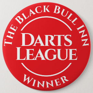 Botón de insignia de ganador de la liga de dardos