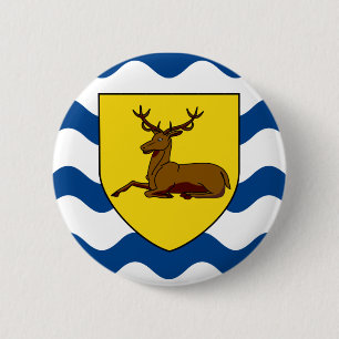 Botón de insignia de la bandera de Hertfordshire