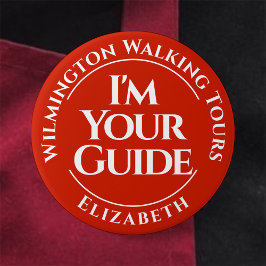 Botón de insignia de la guía turística oficial