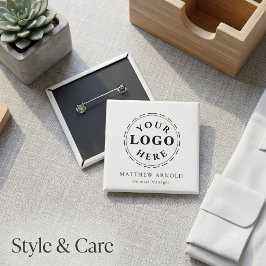 Botón de Insignia de Nombre de Logotipo Corporativ