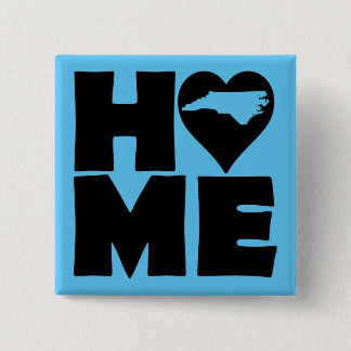 Botón de insignia de North Carolina Home Heart Sta